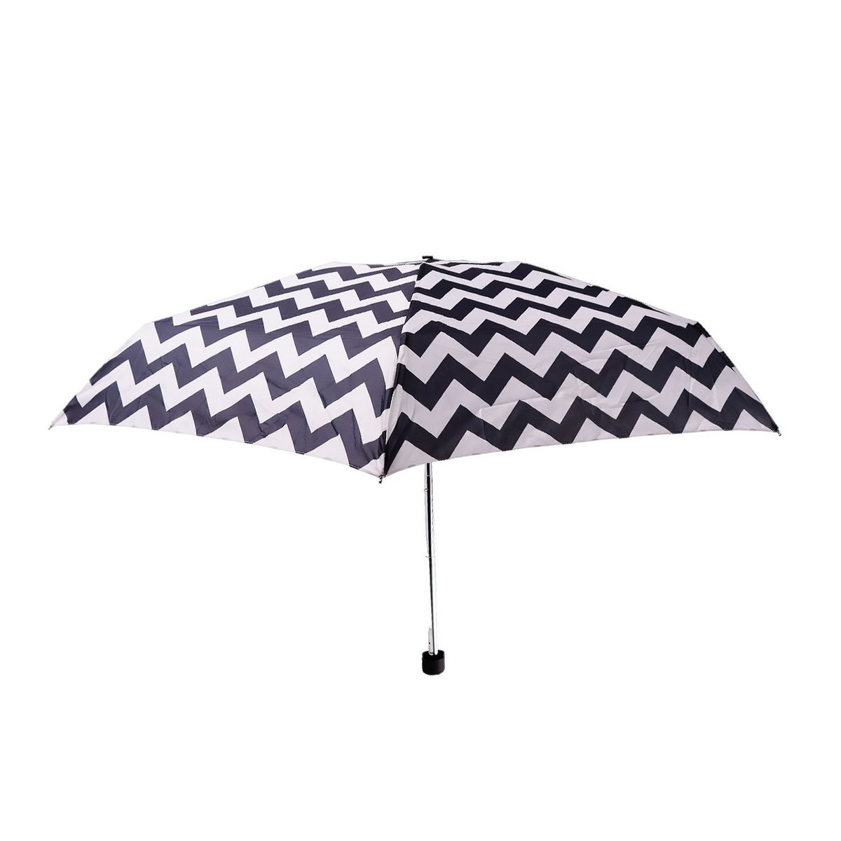 Biggdesign Moods Up Black and White Zigzag Mini Umbrella