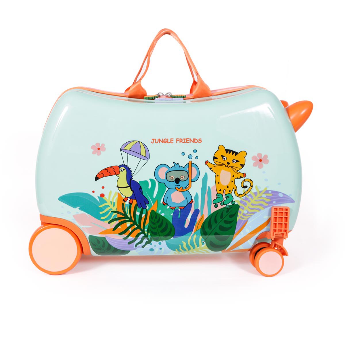 MILK&MOO Rideable Children's Suitcase, Riding Weight 50kg/110Lb, Fun and Safe