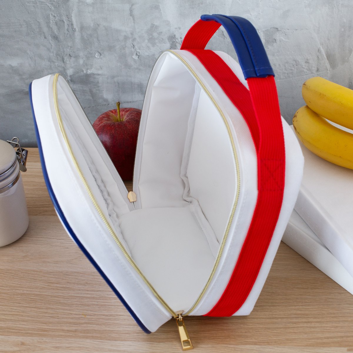 NASA Zippered Lunch Bag - White