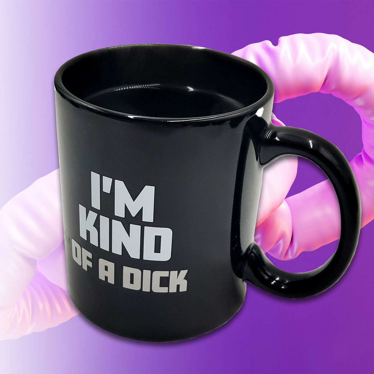 Mad Monkey - Mug "Kind of a Dick" - with color change