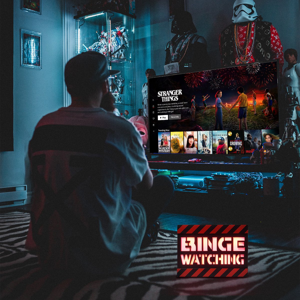 Mad Monkey - Binge Watching lamp, mood light