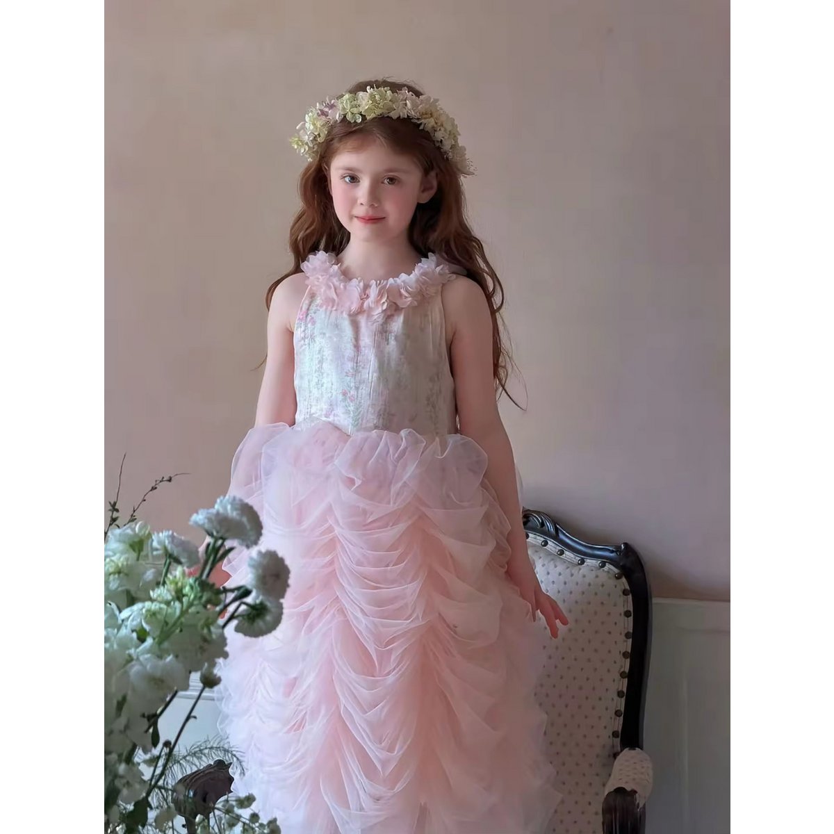 Lara Floral Tulle Princess Dress
