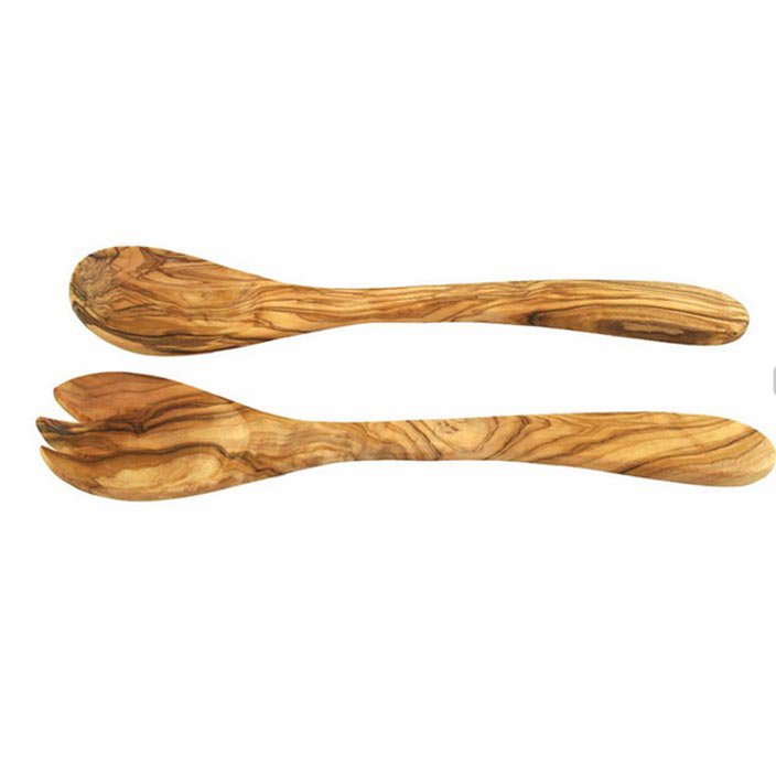 Olive wood salad servers 30 cm