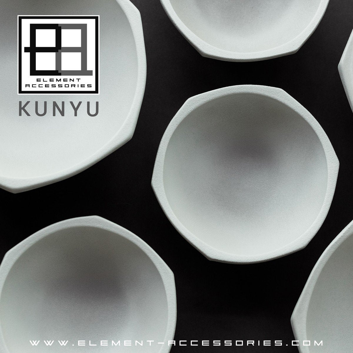 Modern Asian style bowl, high end design and finish, KUNYU22WH