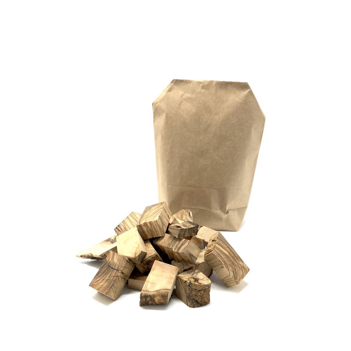 Smoking wood for smoking olives, here 1 kg chunks or wooden blocks
