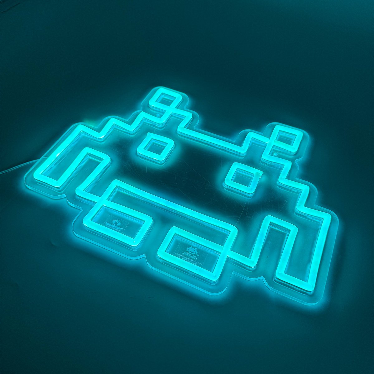 Space Invaders - Neon Logo Lampe