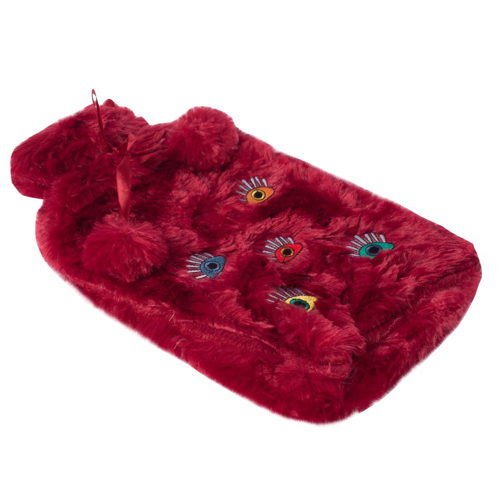 Biggdesign My Eyes on You Hot Water Bottle with Soft Plush Cover 68 OZ