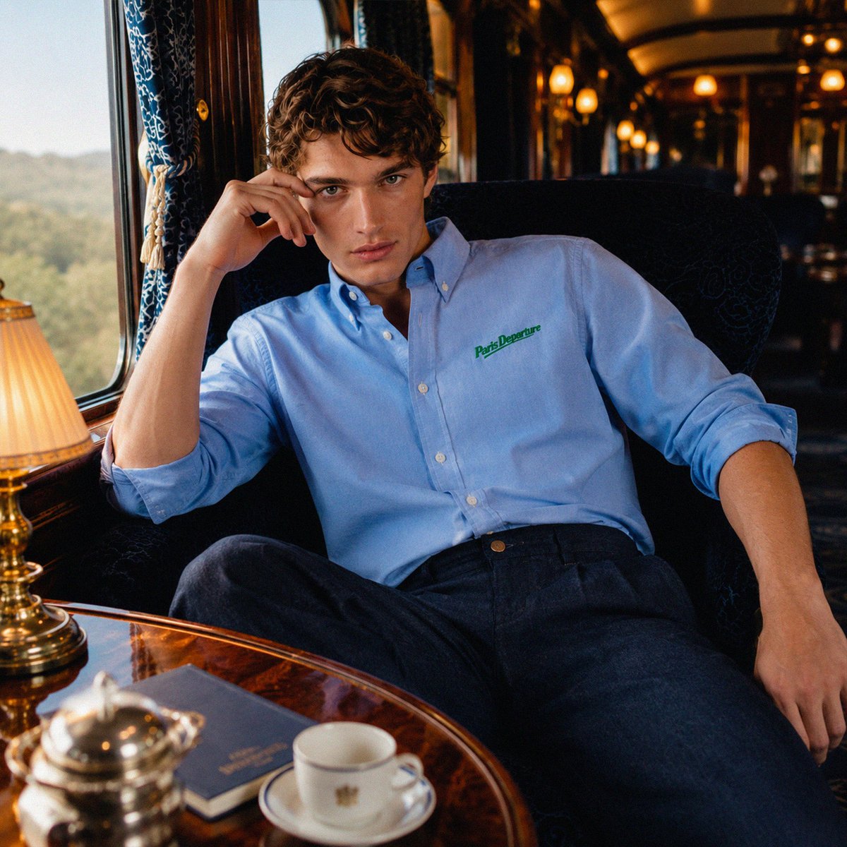 Paris Departure Oxford Shirt — Beauséjour Orient Express