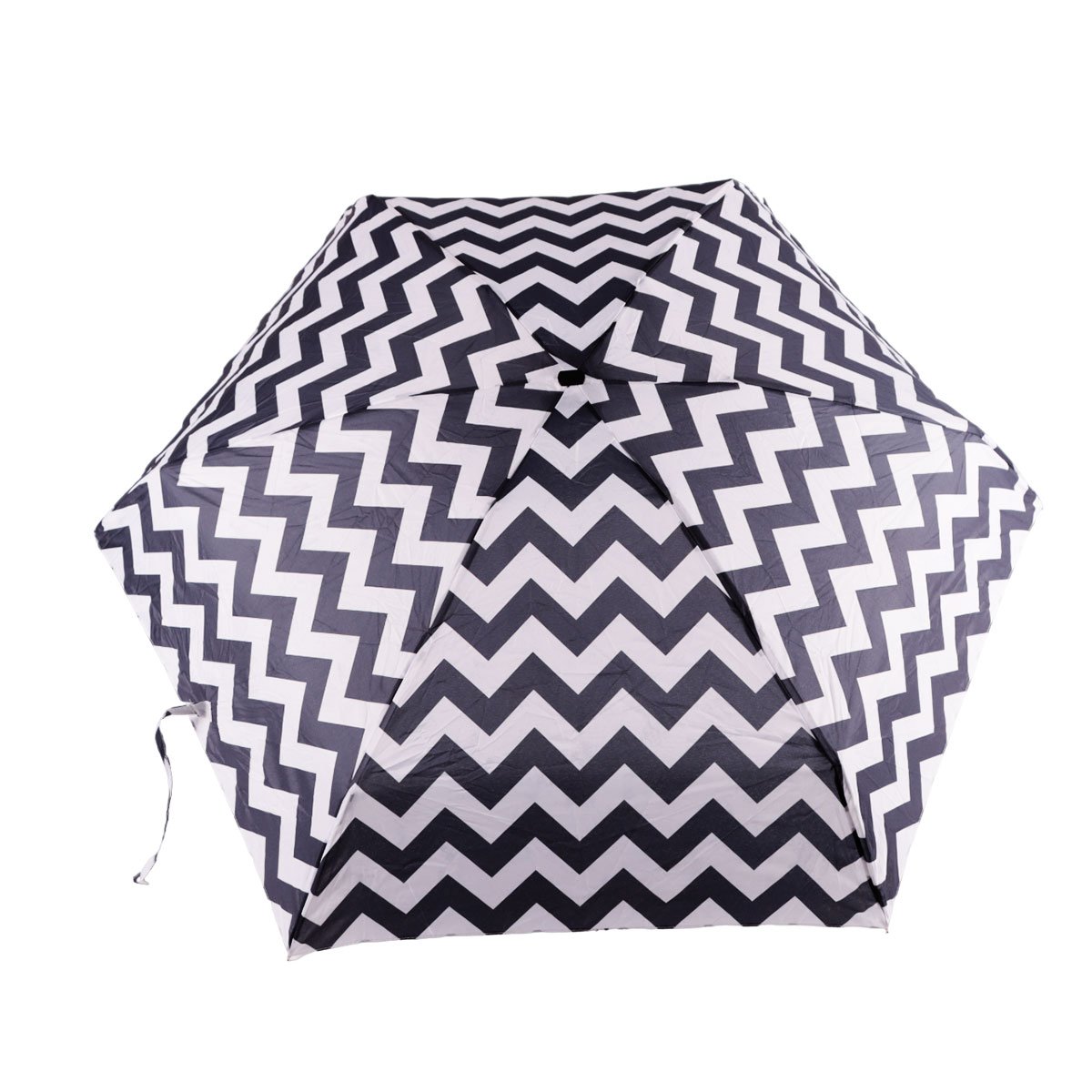 Biggdesign Moods Up Black and White Zigzag Mini Umbrella