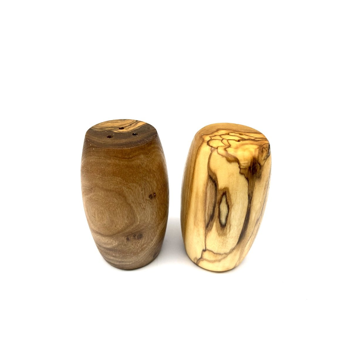 Set of 2 salt and pepper shakers FASS made of olive wood