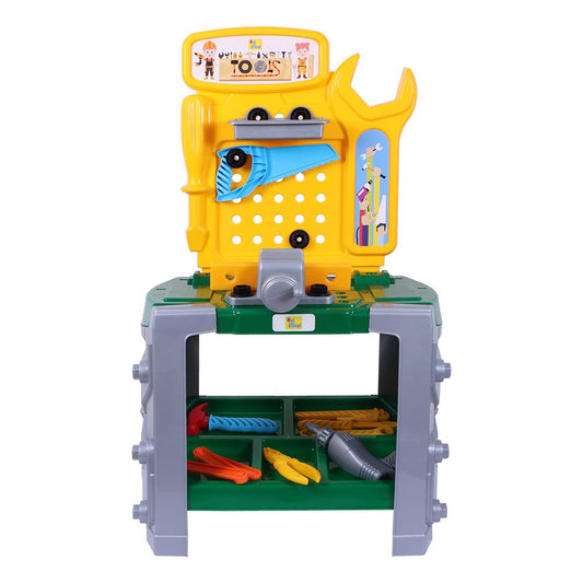 Ogi Mogi Kids Tool Bench, 33 Pieces Construction Workbench with Electric Drill