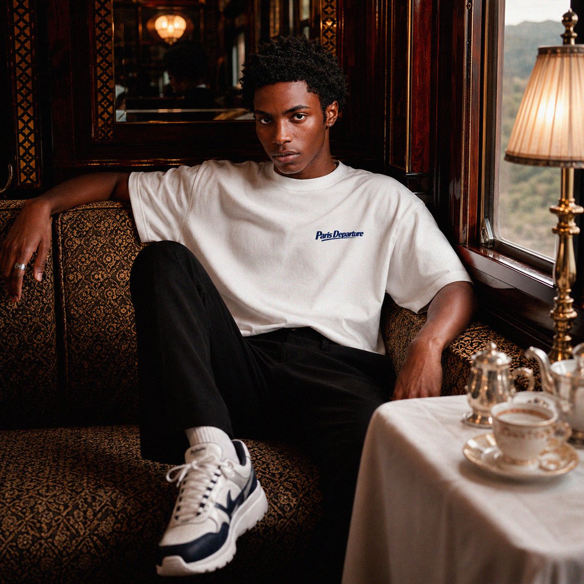 T-shirt Boxy Paris Departure — Beauséjour Orient Express