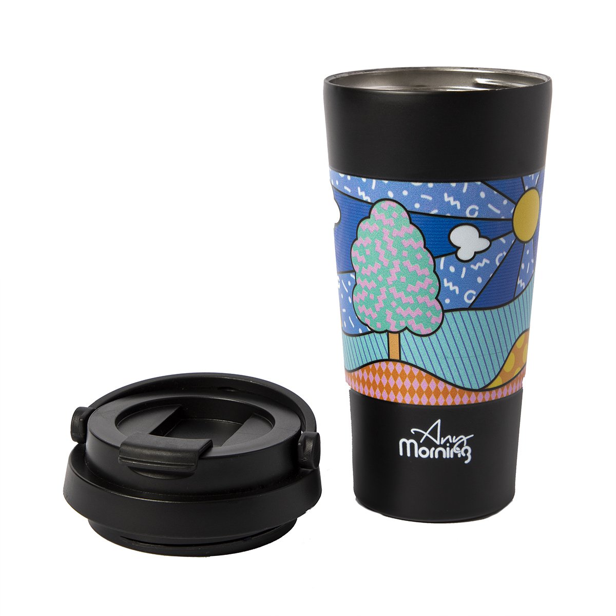 Any Morning Thermos 17 Oz. Stainless Steel Insulated Travel Mug, Coffee Mug 500 Ml