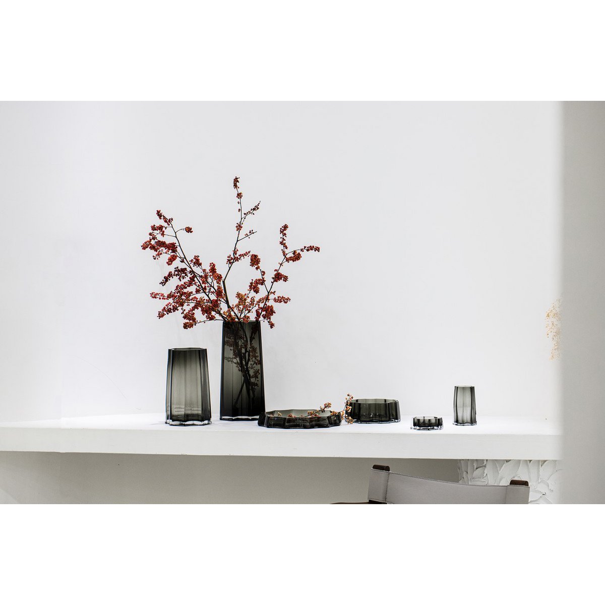 Modern-Classic Luxury vase, stylish design, LENOX 30 Gray