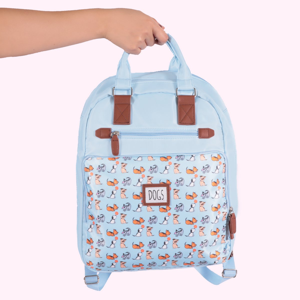 Biggdesign Dogs Laptop Backpack – Water-Resistant, 15 inch Laptop Compatible School Bag, Blue