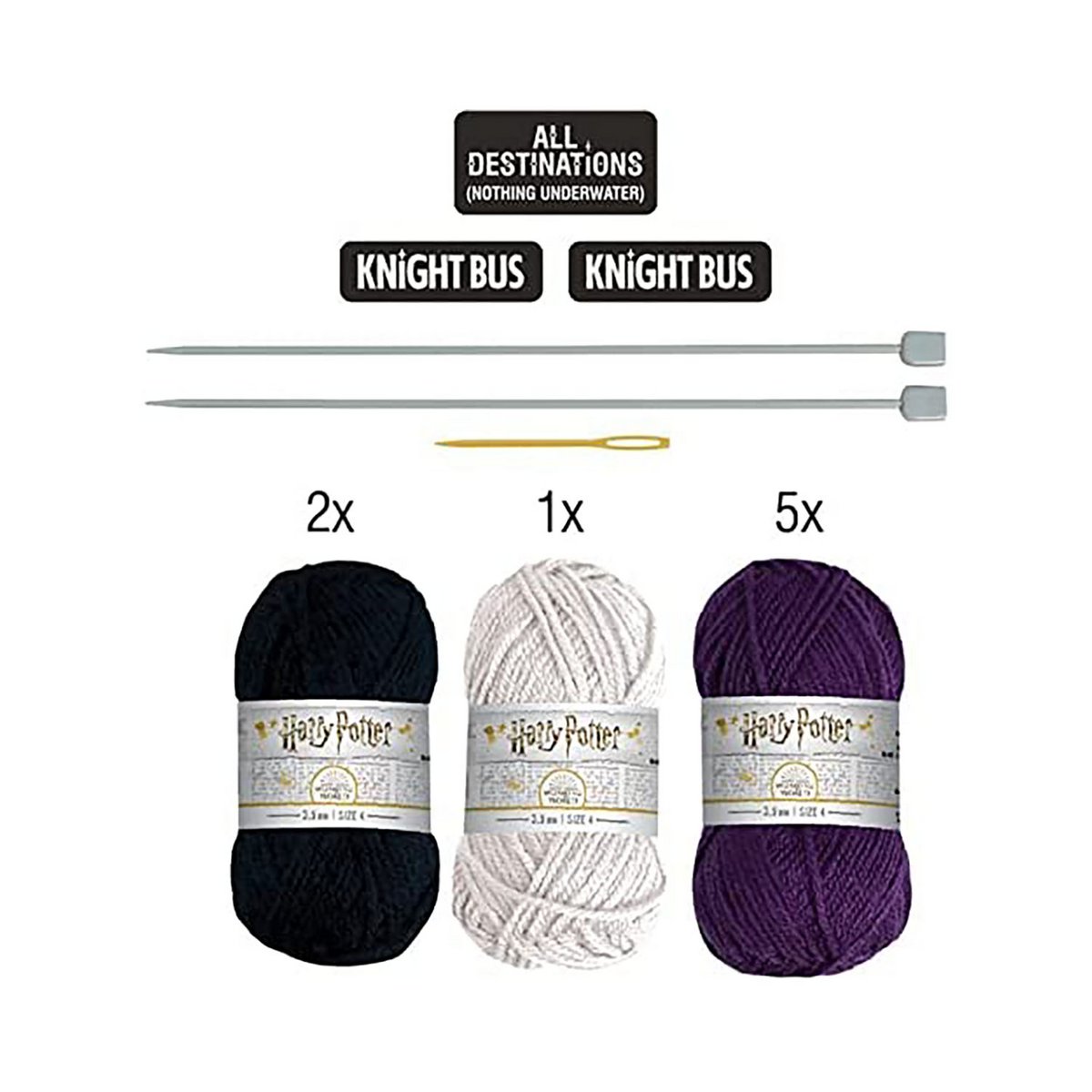 Harry Potter - Knight Bus Doorstop Knit Set