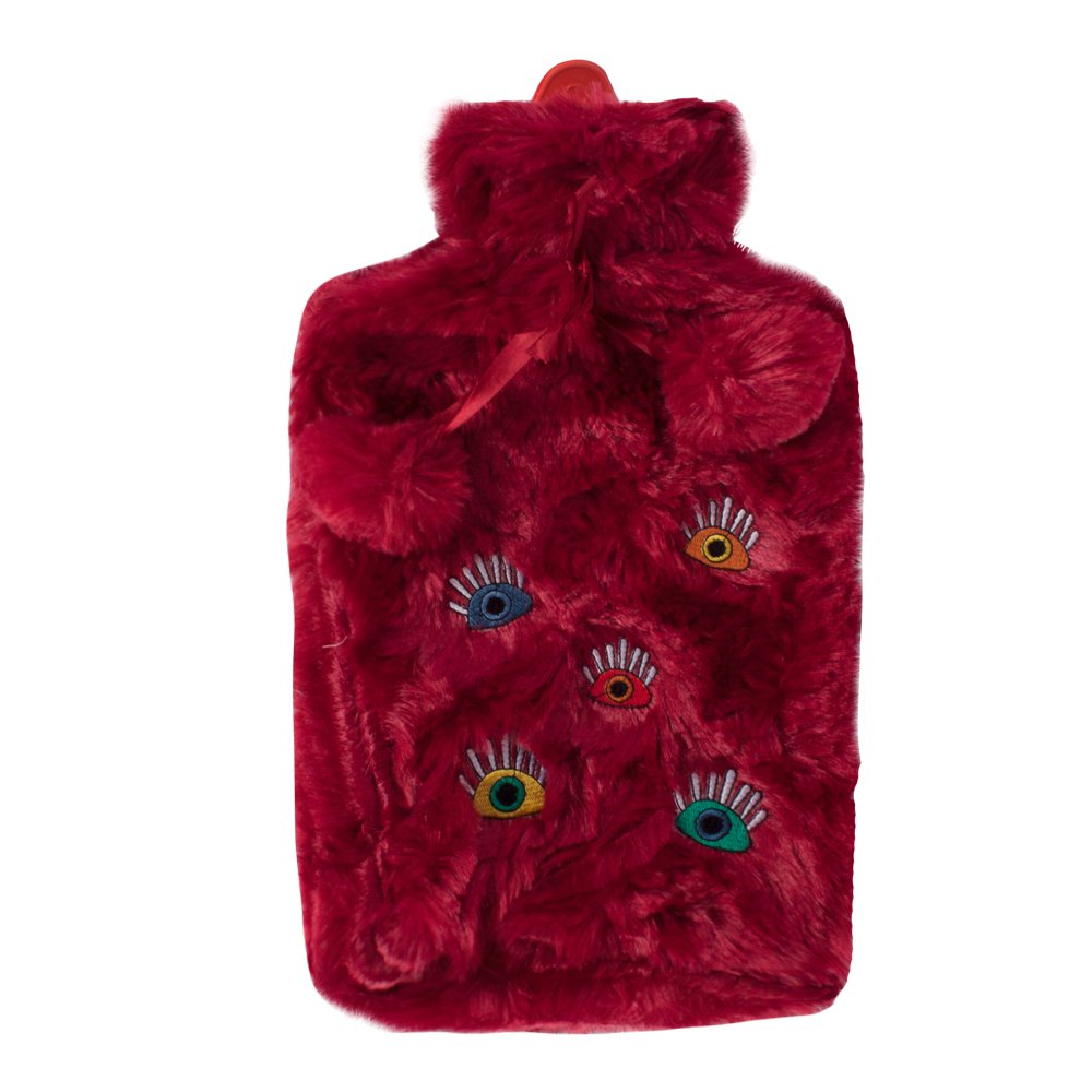 Biggdesign My Eyes on You Hot Water Bottle with Soft Plush Cover 68 OZ