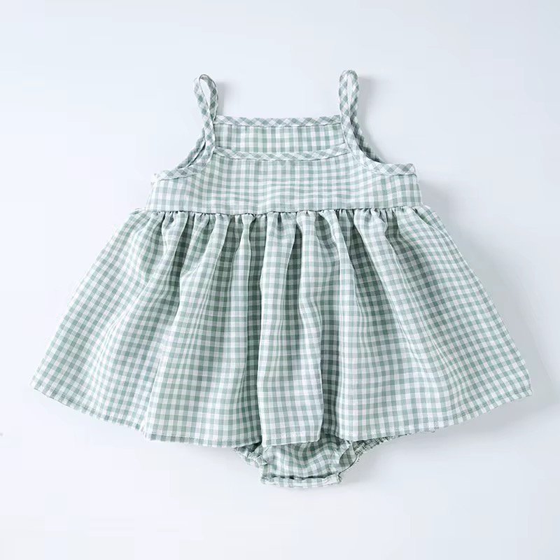 Solana Baby Gingham Romper