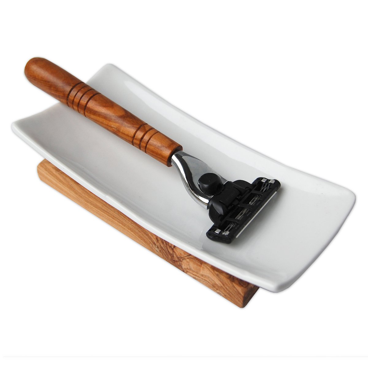 PORCELAIN tray for safety razors or wet razors