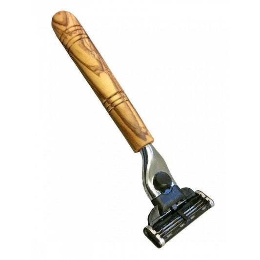 Wet razor olive wood handle "Makalu" M3