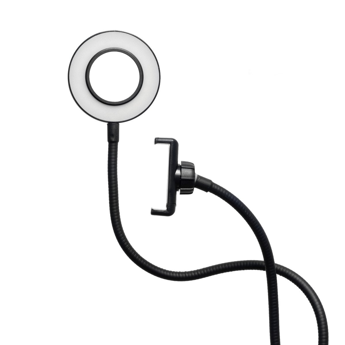 Vlogging Light - LED Selfie Ring Light with Smartphone Holder