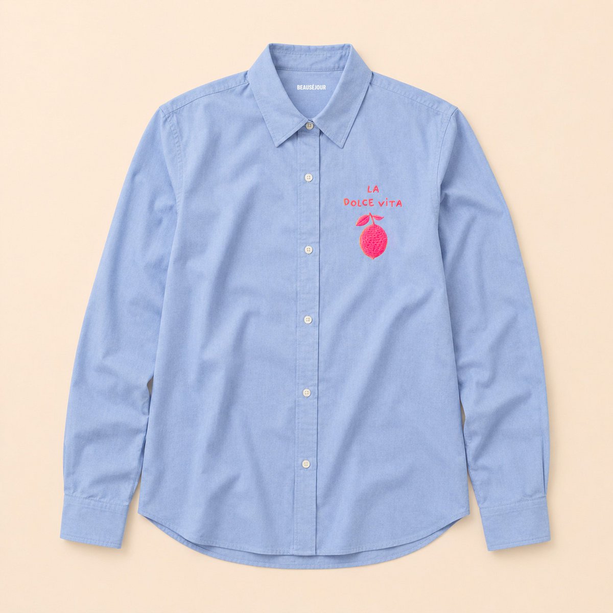Chemise Oxford Dolce vita citron rose