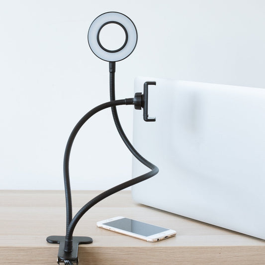 Vlogging Light - LED Selfie Ring Light with Smartphone Holder