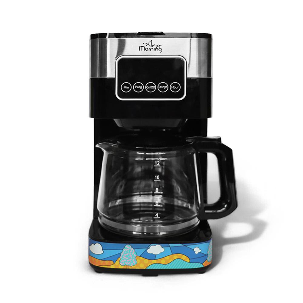 Any Morning SH21615S  Filter Coffee Maker, 10 Cups, 1.5L, Programmable, Touch Screen, Anti-Drip, Strength Control