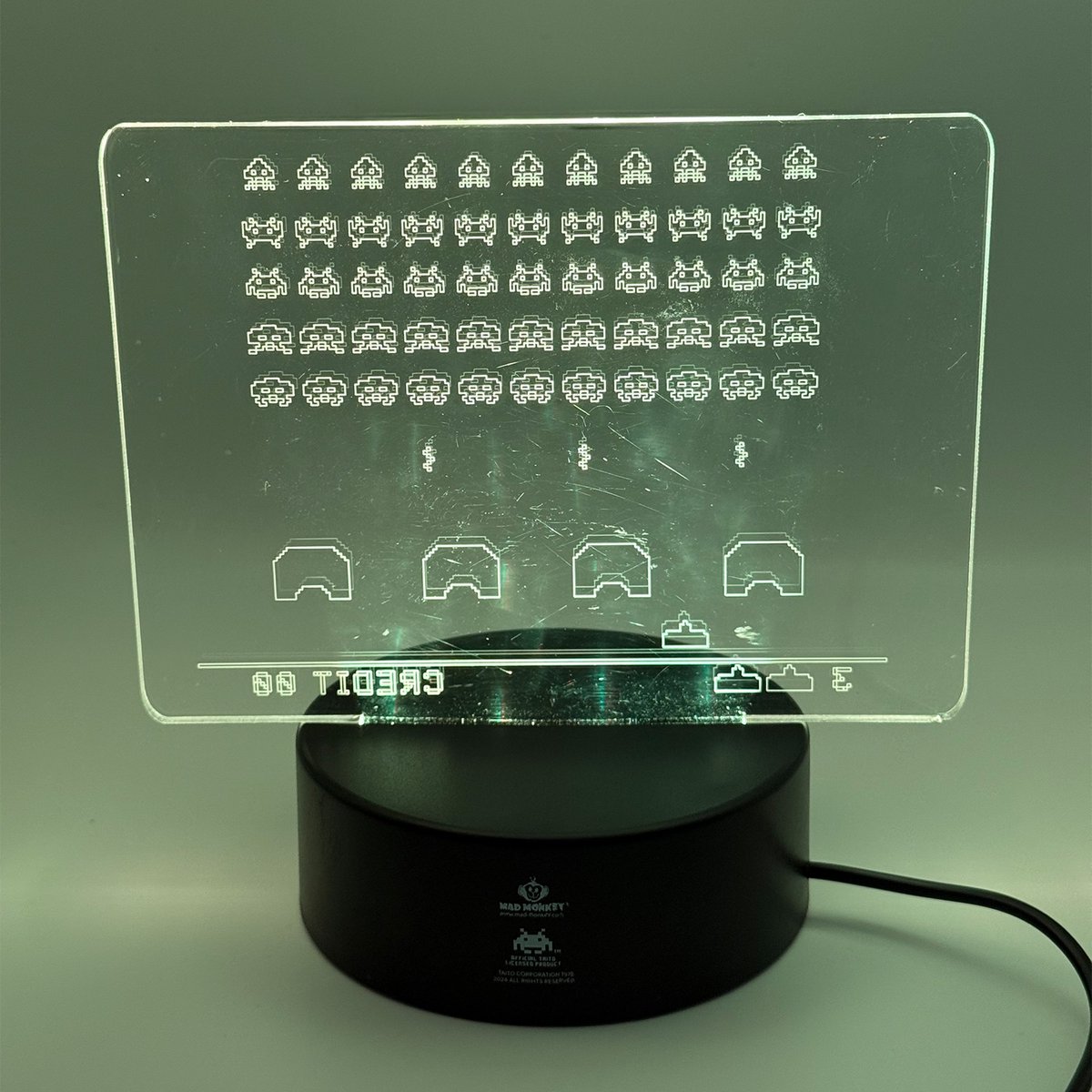 Space Invaders - Acryl Lampe