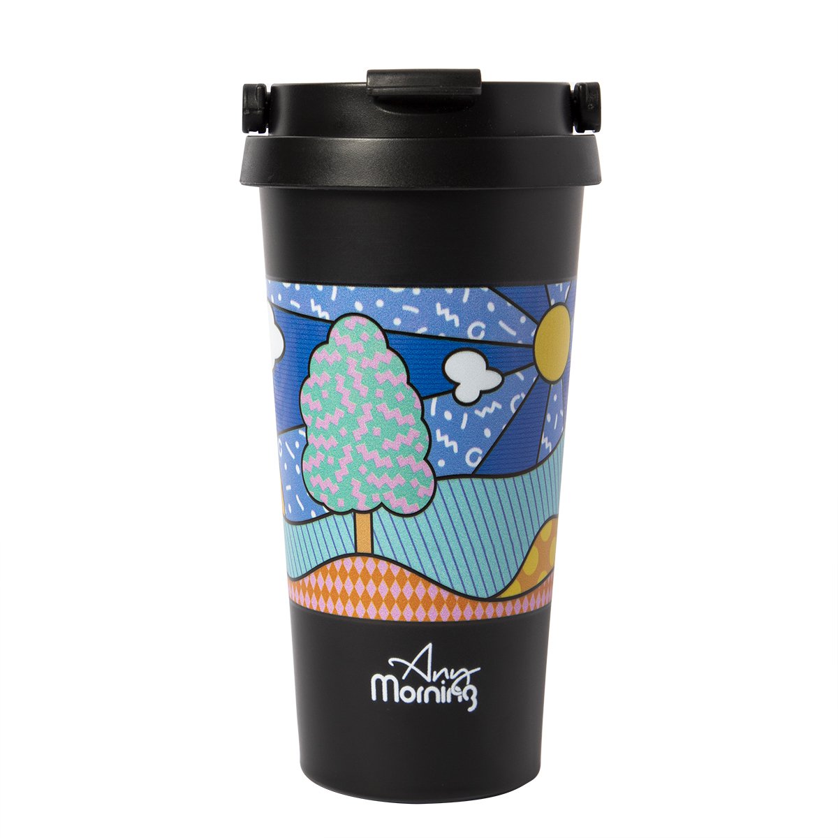 Any Morning Thermos 17 Oz. Stainless Steel Insulated Travel Mug, Coffee Mug 500 Ml