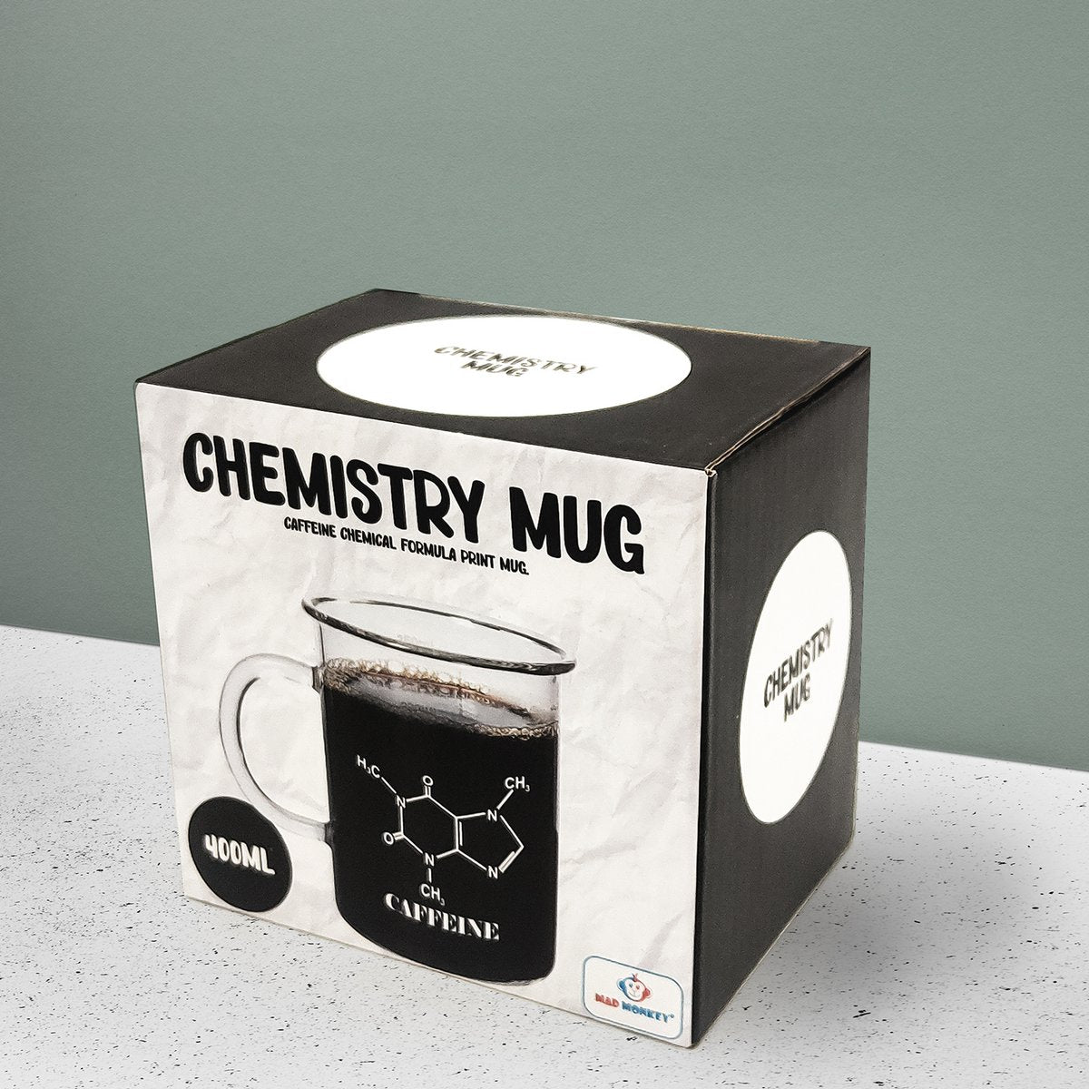 Mad Monkey - Chemistry Mug with caffeine formula
