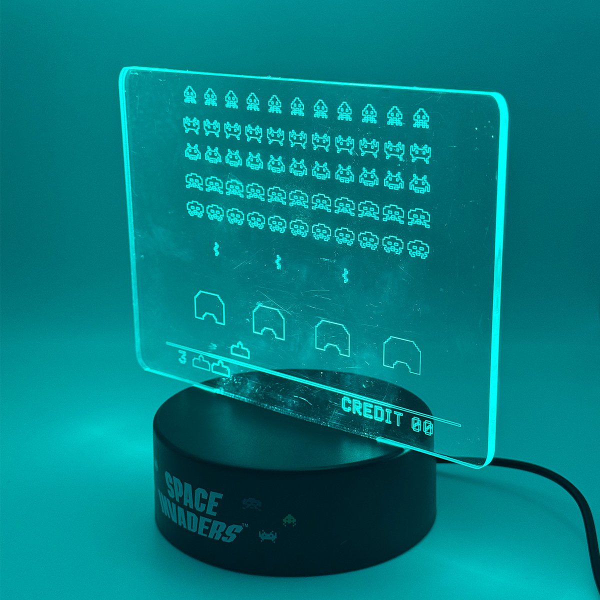 Space Invaders - Acryl Lampe