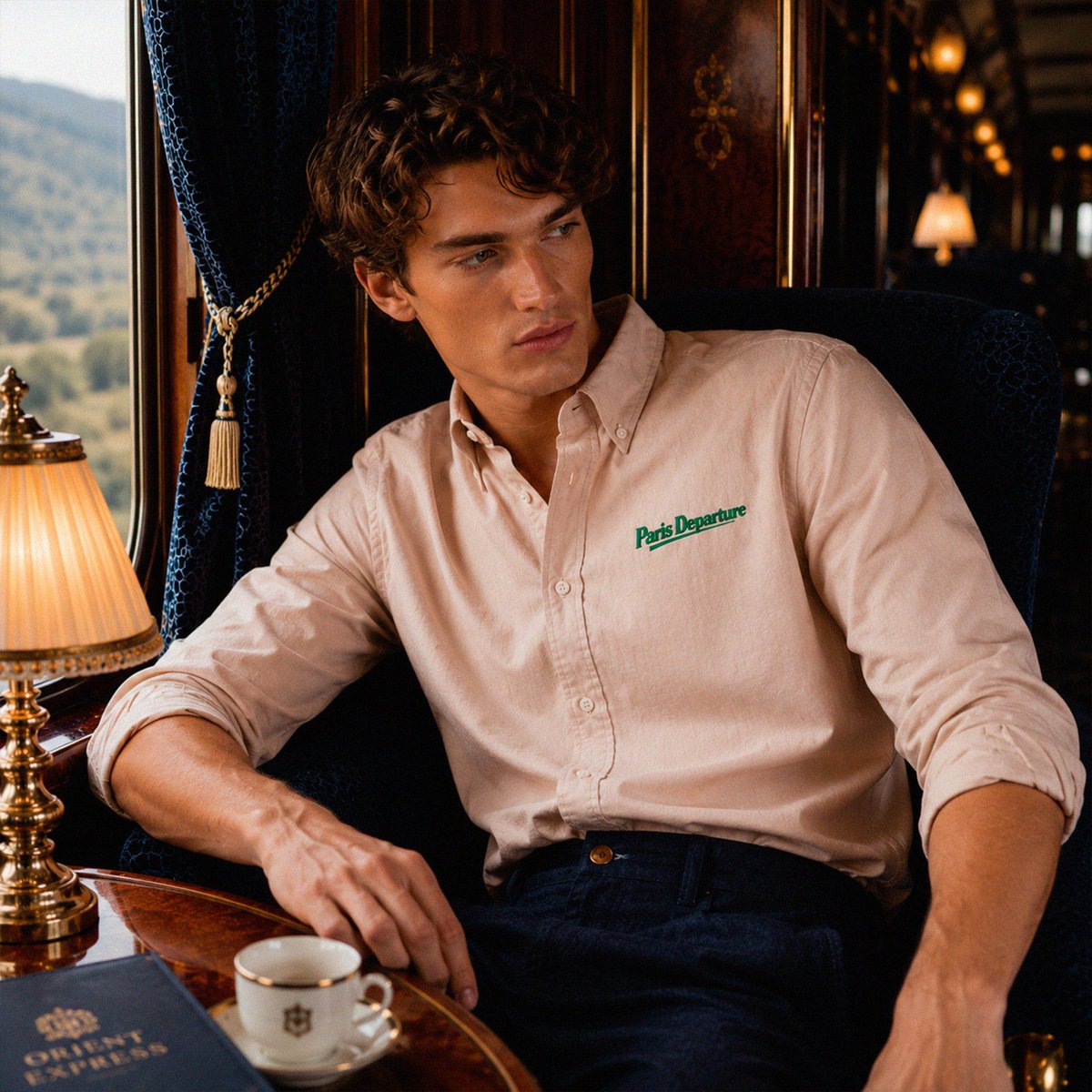 Paris Departure Oxford Shirt — Beauséjour Orient Express