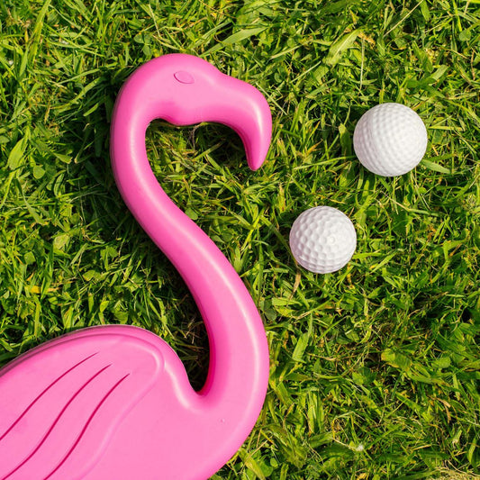 "Flamingolf" golf set