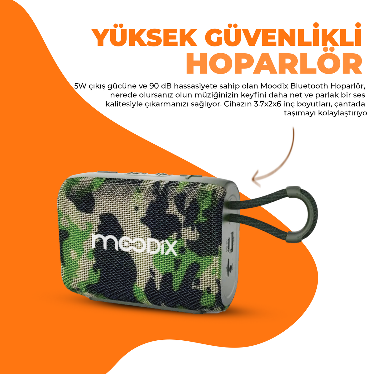Moodix KI23TM02 Bluetooth Speakers, Camouflage 5W