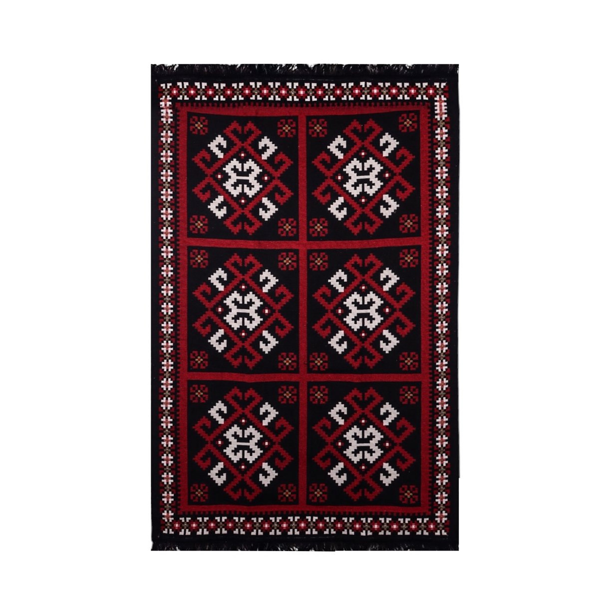 BiggHome Rug - 120*180 cm, Machine Washable, Durable, Ethnic-Inspired Pattern for Living Room, SA25MK , 47.24 x 70.87 inches, 5.7 lbs