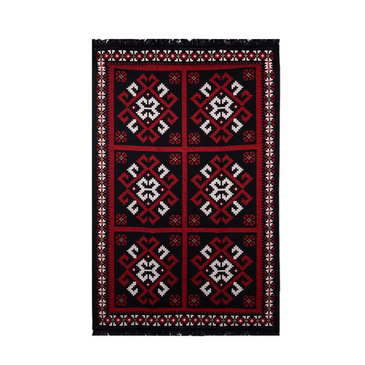 BiggHome Rug - 120*180 cm, Machine Washable, Durable, Ethnic-Inspired Pattern for Living Room, SA25MK , 47.24 x 70.87 inches, 5.7 lbs