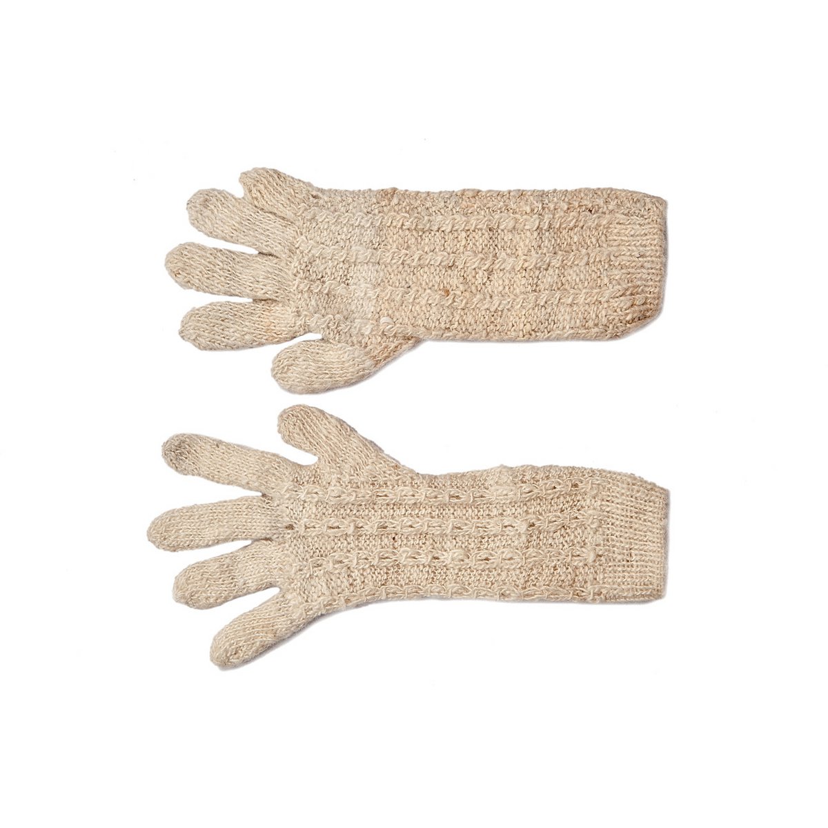 100% Baby Alpaca Gloves - Beige