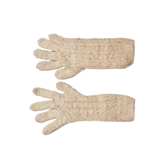 100% Baby Alpaca Gloves - Beige