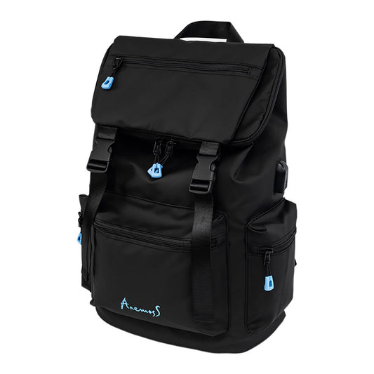 Anemoss Water Resistant Laptop Backpack, with 15 Inch Laptop Compartment, Black