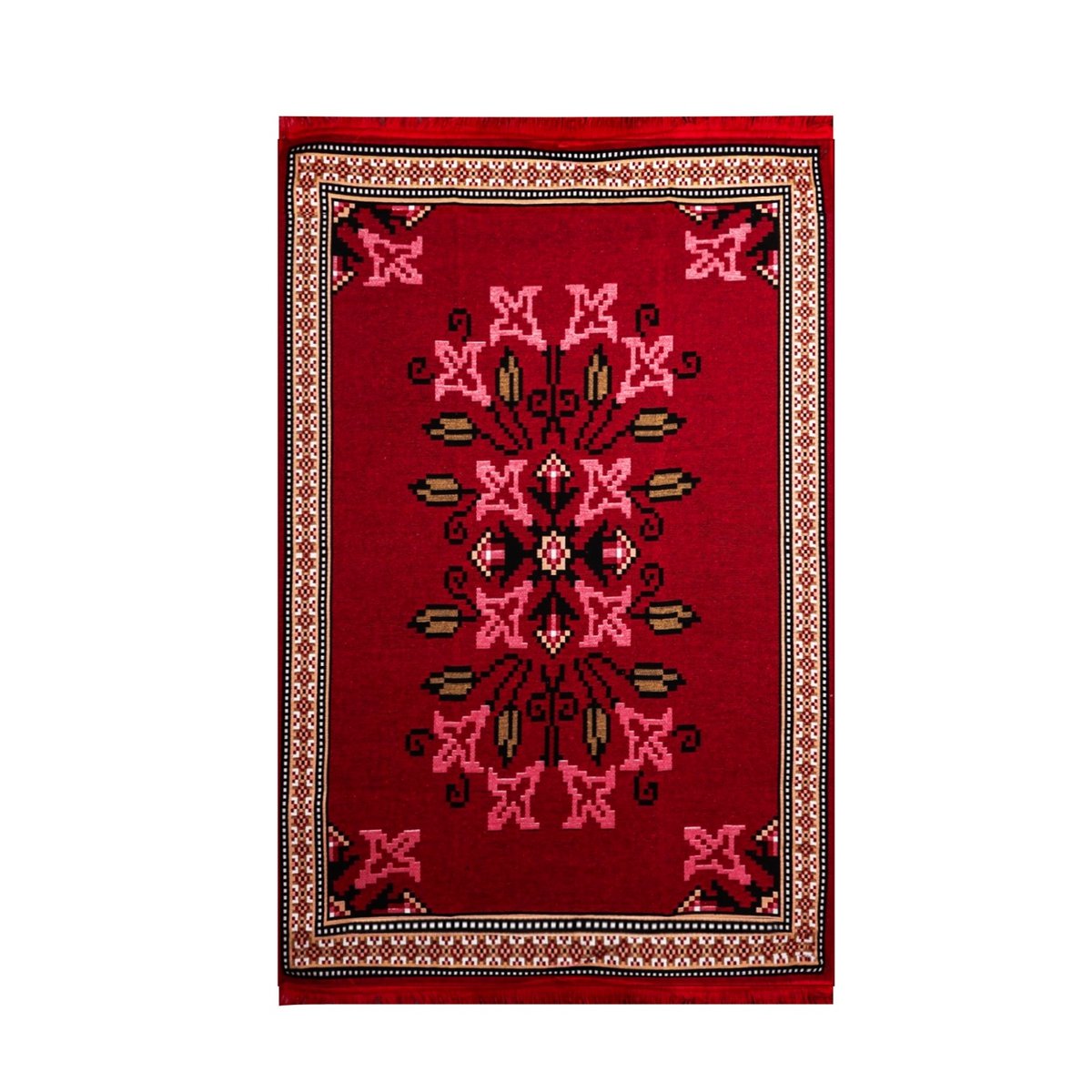 BiggHome Rug - 80x150 cm, Machine Washable, Durable, Ethnic-inspired Pattern for Living Room, SA25PY, 31.5 x 59.06 inches ,3.21 lbs.