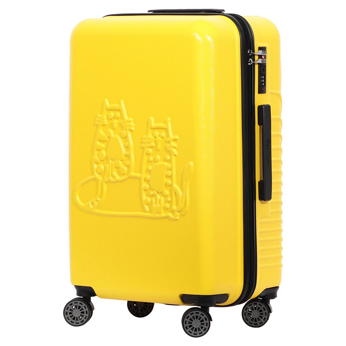 Biggdesign Cats Yellow Small Size 20" Suitcase
