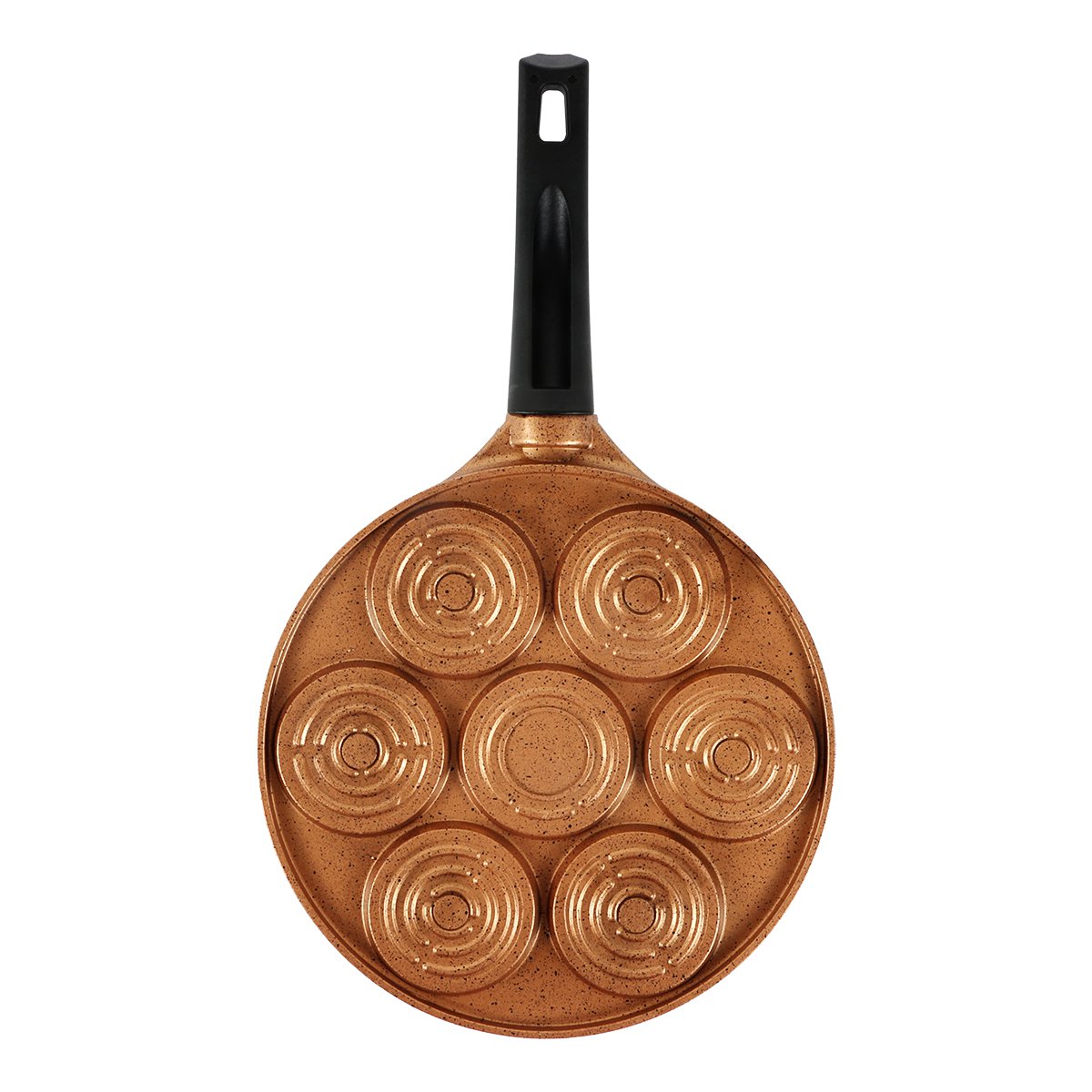 Serenk Fun Cooking Smile Mini Pancakes Maker, 10.2 inch, Nonstick Bakeware