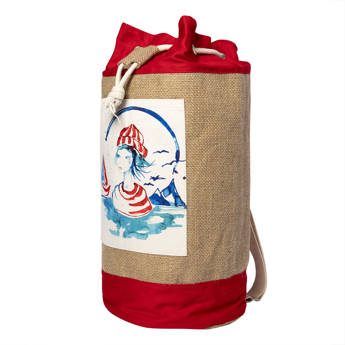 Anemoss Sailor Girl Jute Bag
