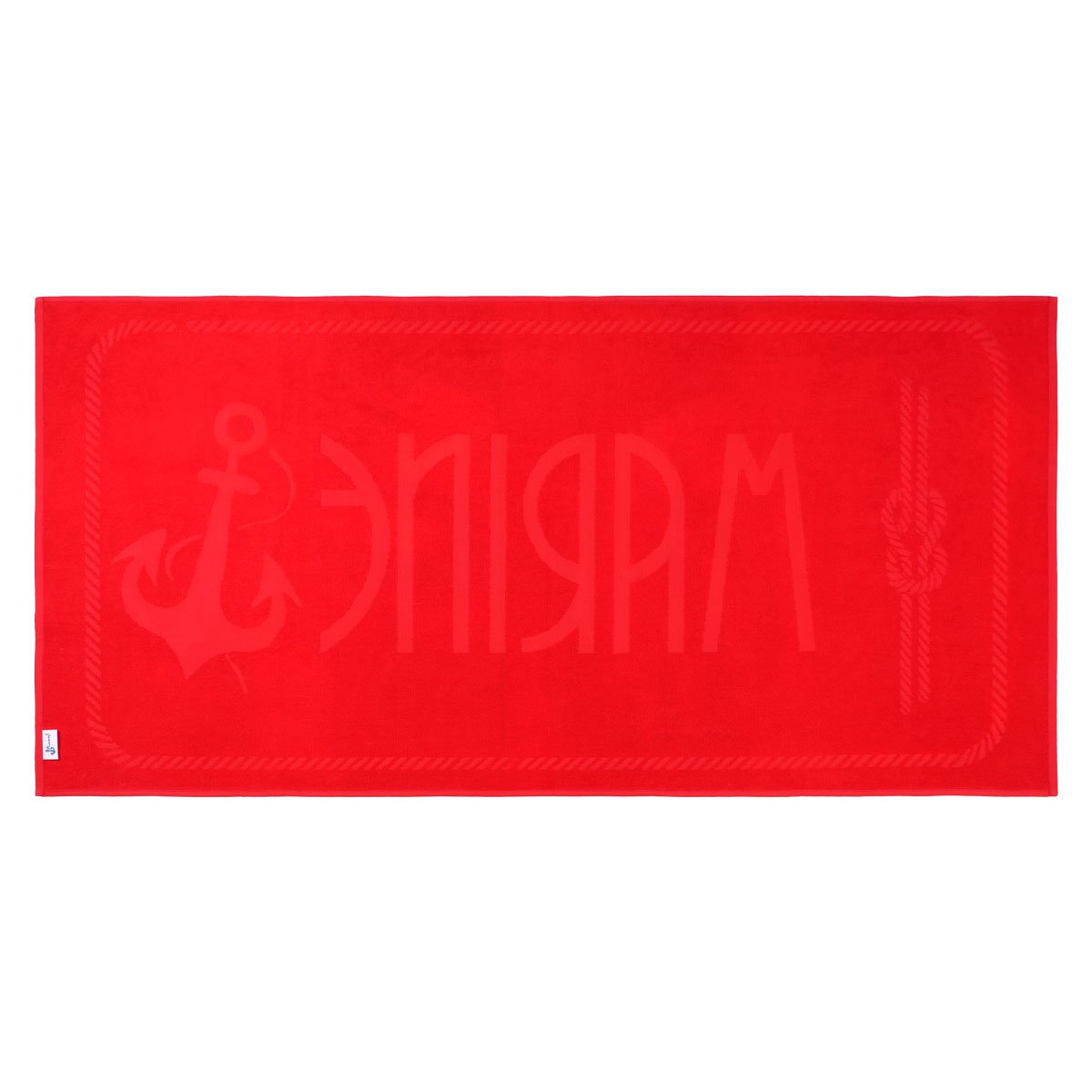 Anemoss Anchor Beach Towel – Red, 140x70 cm/27.5x55 inches