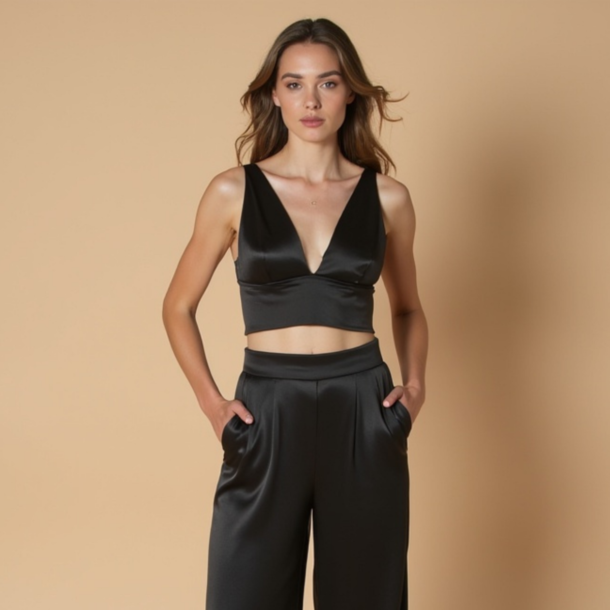 Top Bustier "LAVA" - Rot