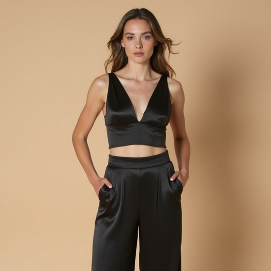 Top Bustier "LAVA" - Rot
