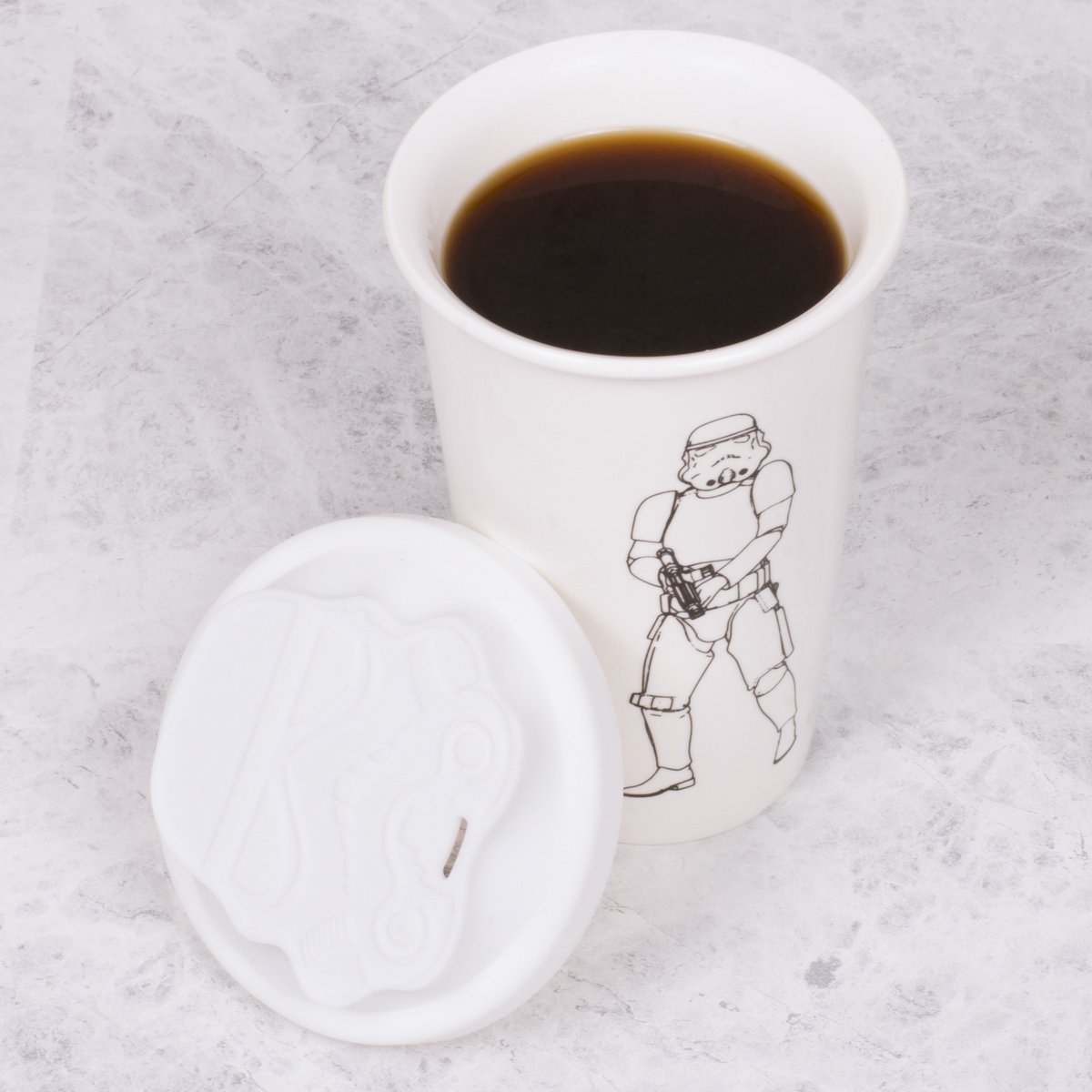 Original Stormtrooper - ceramic mug with silicone lid (white)