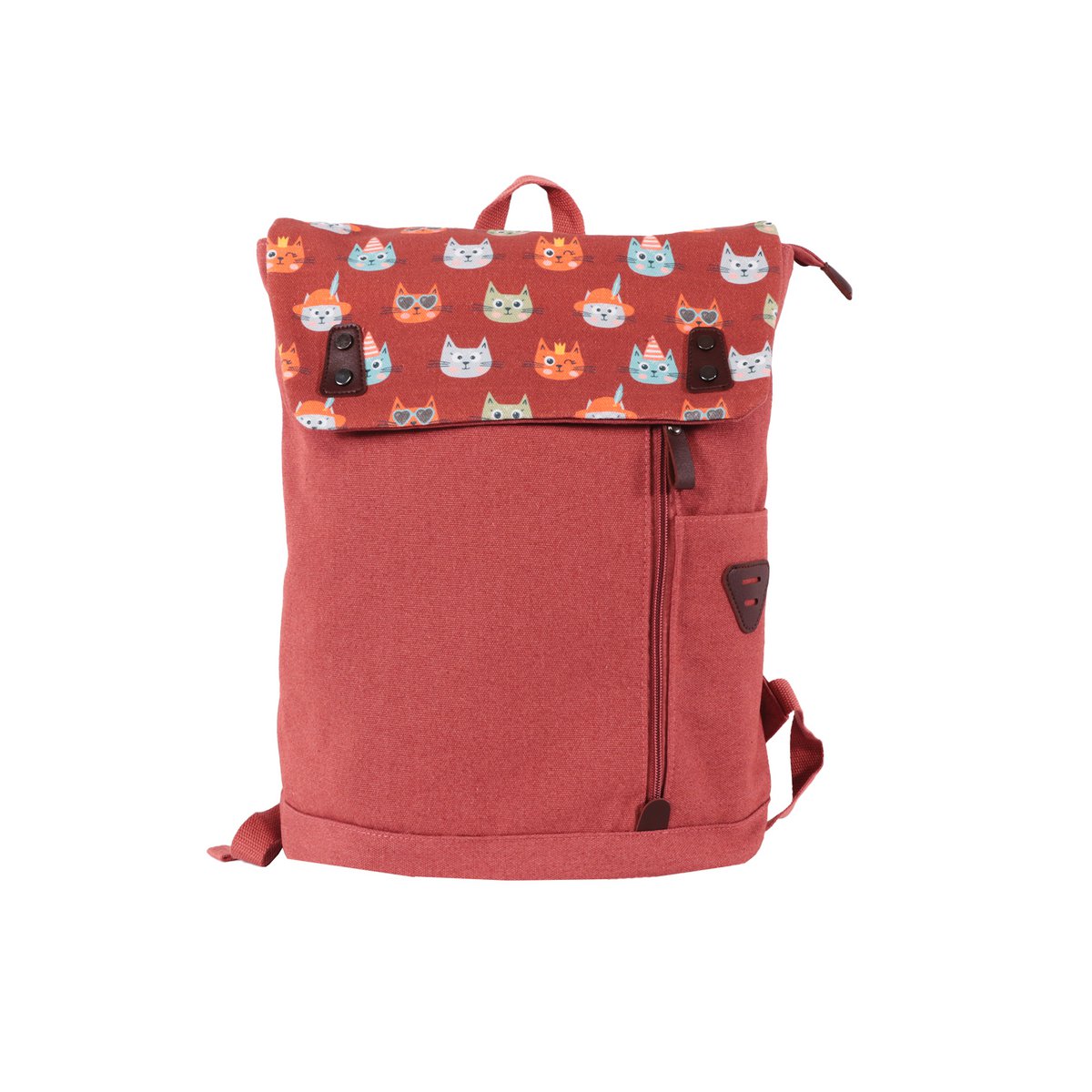 Biggdesign Cats Vintage Laptop Backpack, Pink