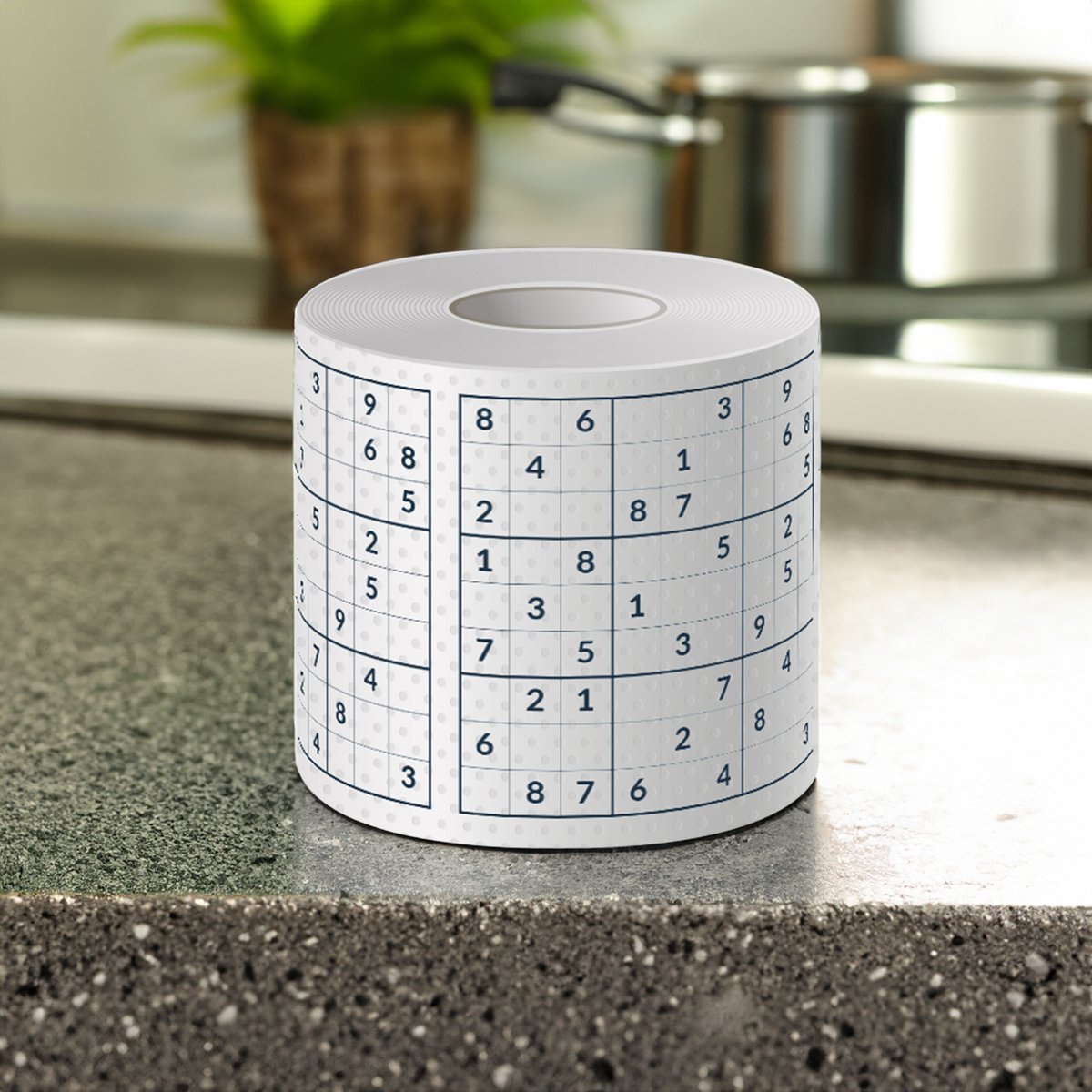 Sudoku toilet paper, funny toilet paper, puzzles with Sudoku…